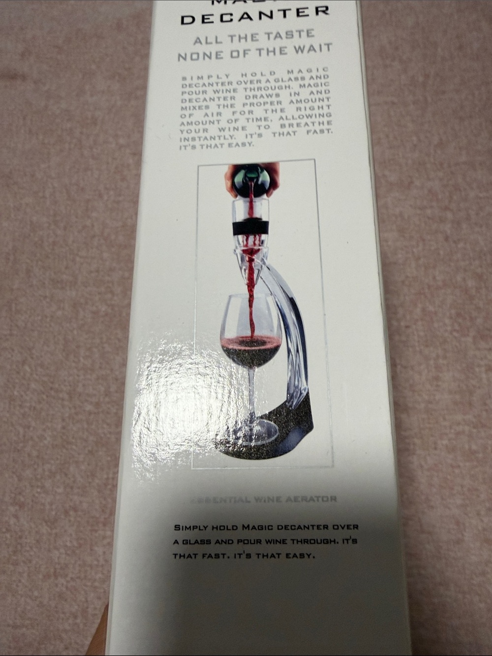Wine Aerator - Clear/Black
